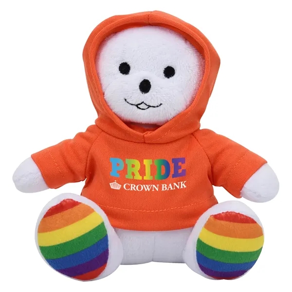 6" rainbow bear plush animal that's great for kids, pride celebrations,... from ASI 61125 Hit Promotional Products / Hit®