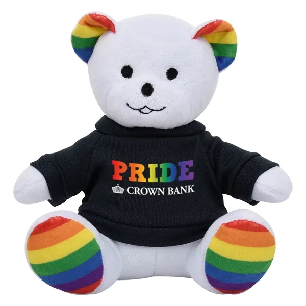 6" rainbow bear plush animal that's great for kids, pride celebrations,... from ASI 61125 Hit Promotional Products / Hit®
