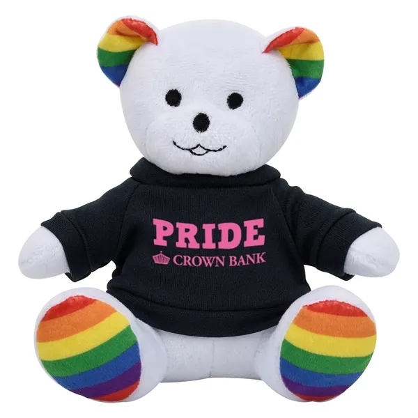 6" rainbow bear plush animal that's great for kids, pride celebrations,... from ASI 61125 Hit Promotional Products / Hit®