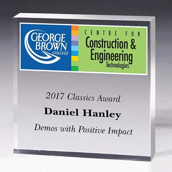 2 1/2" x 2 1/2" x 1/2"  Square Mini Acrylic... from ASI 62660 Innovation Line