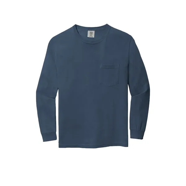 Garment dyed, long-sleeve pocket t-shirt.... from ASI 61125 Hit Promotional Products / Hit®