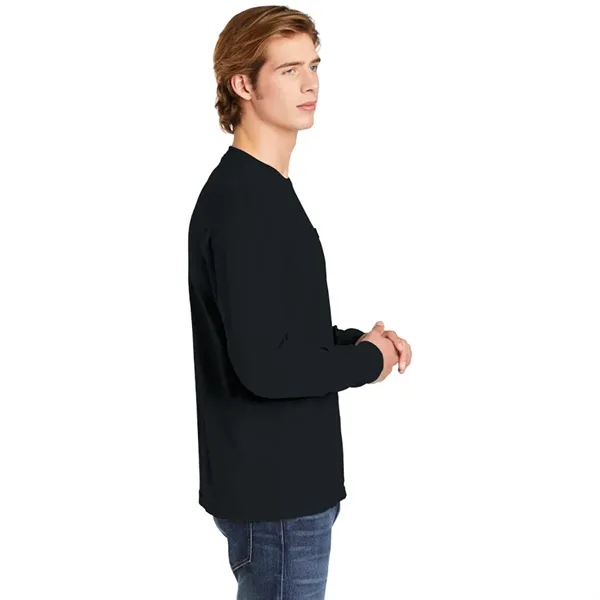 Garment dyed, long-sleeve pocket t-shirt.... from ASI 61125 Hit Promotional Products / Hit®