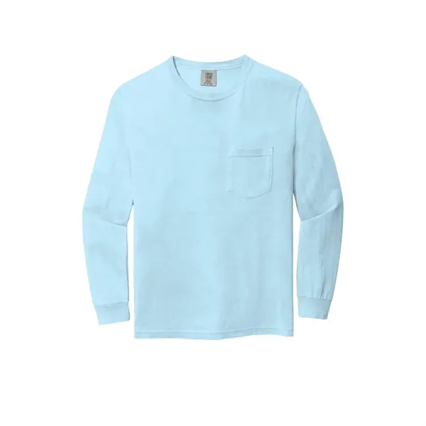 Garment dyed, long-sleeve pocket t-shirt.... from ASI 61125 Hit Promotional Products / Hit®