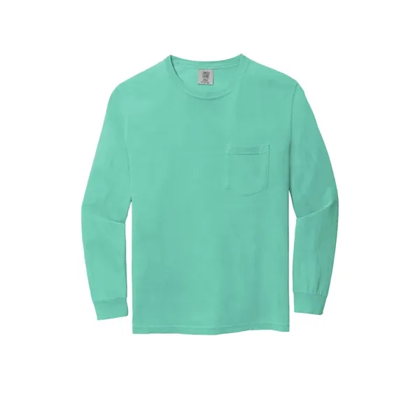 Garment dyed, long-sleeve pocket t-shirt.... from ASI 61125 Hit Promotional Products / Hit®