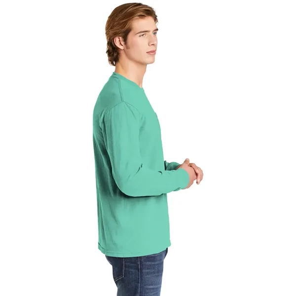 Garment dyed, long-sleeve pocket t-shirt.... from ASI 61125 Hit Promotional Products / Hit®