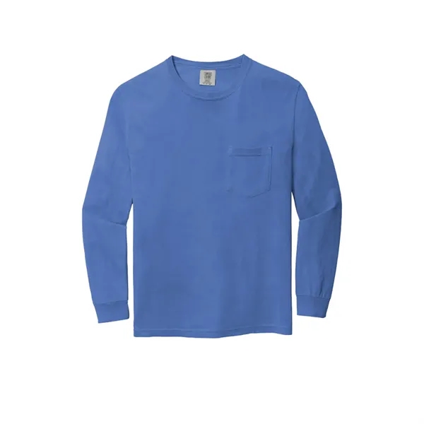 Garment dyed, long-sleeve pocket t-shirt.... from ASI 61125 Hit Promotional Products / Hit®