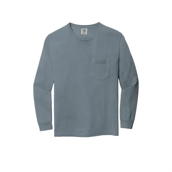 Garment dyed, long-sleeve pocket t-shirt.... from ASI 61125 Hit Promotional Products / Hit®