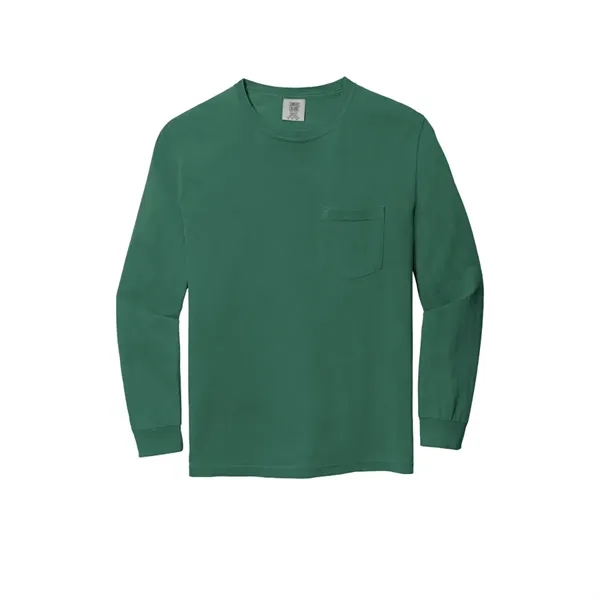 Garment dyed, long-sleeve pocket t-shirt.... from ASI 61125 Hit Promotional Products / Hit®