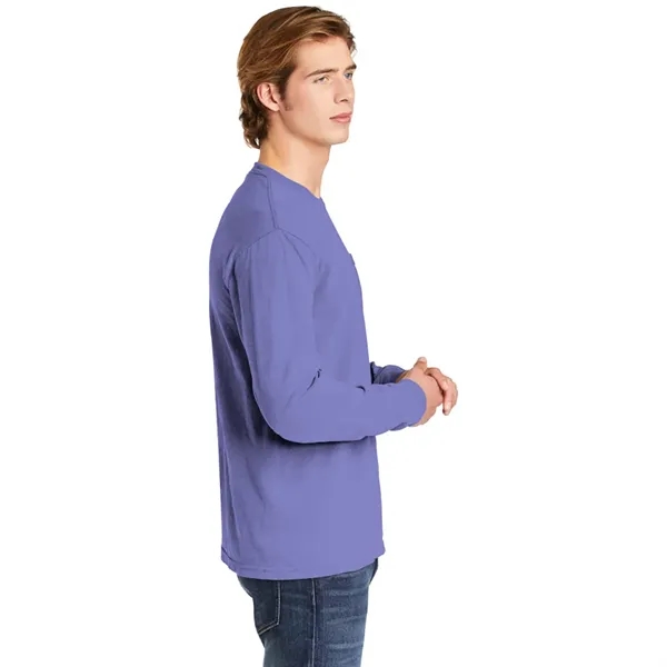 Garment dyed, long-sleeve pocket t-shirt.... from ASI 61125 Hit Promotional Products / Hit®