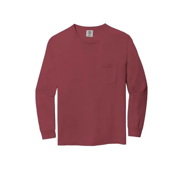 Garment dyed, long-sleeve pocket t-shirt.... from ASI 61125 Hit Promotional Products / Hit®