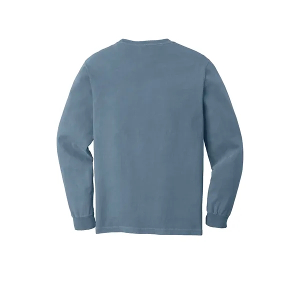 Garment dyed, long-sleeve pocket t-shirt.... from ASI 61125 Hit Promotional Products / Hit®