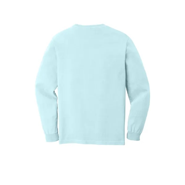 Garment dyed, long-sleeve pocket t-shirt.... from ASI 61125 Hit Promotional Products / Hit®