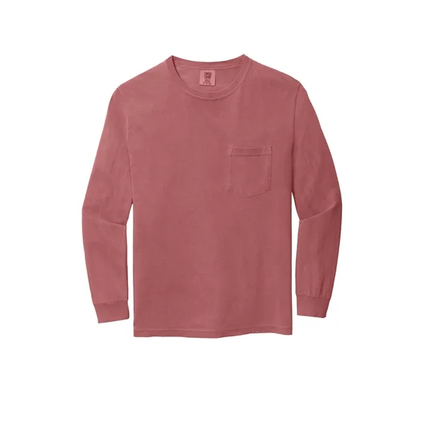 Garment dyed, long-sleeve pocket t-shirt.... from ASI 61125 Hit Promotional Products / Hit®