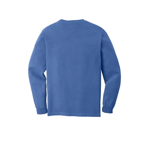 Garment dyed, long-sleeve pocket t-shirt.... from ASI 61125 Hit Promotional Products / Hit®