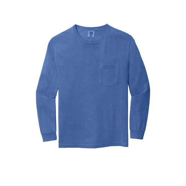Garment dyed, long-sleeve pocket t-shirt.... from ASI 61125 Hit Promotional Products / Hit®
