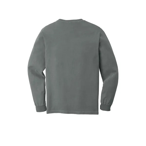 Garment dyed, long-sleeve pocket t-shirt.... from ASI 61125 Hit Promotional Products / Hit®