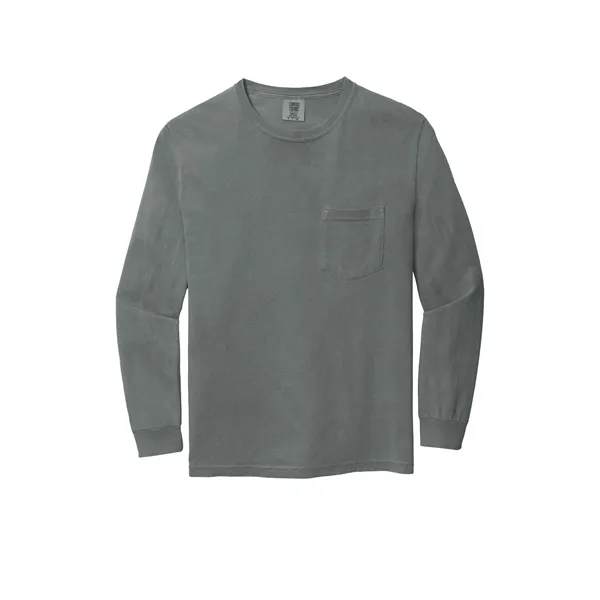 Garment dyed, long-sleeve pocket t-shirt.... from ASI 61125 Hit Promotional Products / Hit®