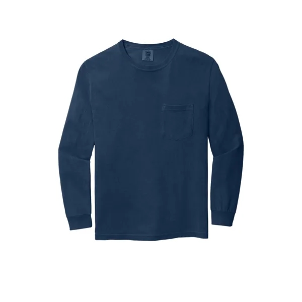Garment dyed, long-sleeve pocket t-shirt.... from ASI 61125 Hit Promotional Products / Hit®