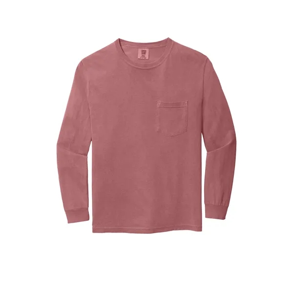 Garment dyed, long-sleeve pocket t-shirt.... from ASI 61125 Hit Promotional Products / Hit®