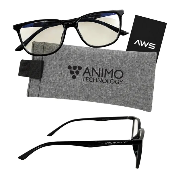 AWS Blue Light Blocking Glasses With Pouch... from ASI 61125 Hit Promotional Products / Hit®