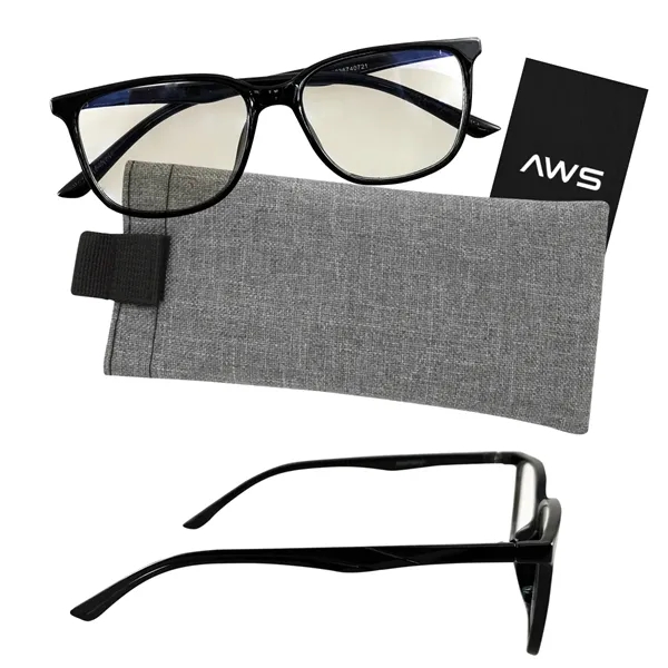 AWS Blue Light Blocking Glasses With Pouch... from ASI 61125 Hit Promotional Products / Hit®