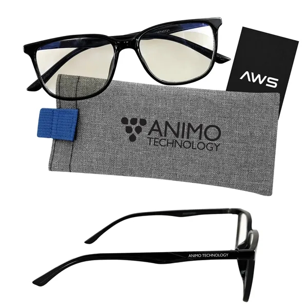 AWS Blue Light Blocking Glasses With Pouch... from ASI 61125 Hit Promotional Products / Hit®