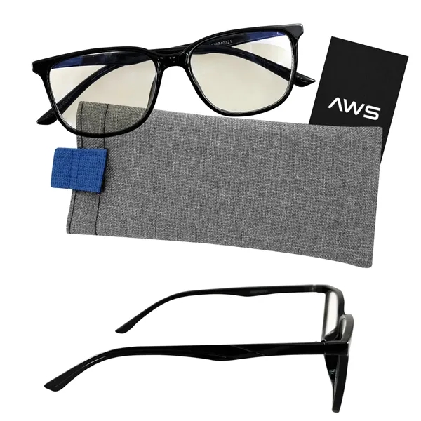 AWS Blue Light Blocking Glasses With Pouch... from ASI 61125 Hit Promotional Products / Hit®