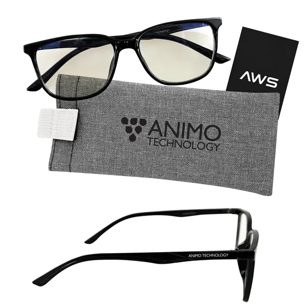 AWS Blue Light Blocking Glasses With Pouch... from ASI 61125 Hit Promotional Products / Hit®