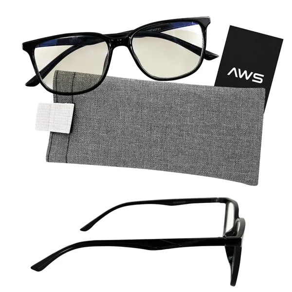 AWS Blue Light Blocking Glasses With Pouch... from ASI 61125 Hit Promotional Products / Hit®