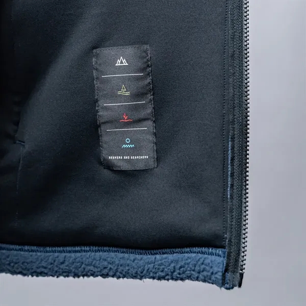 Sherpa fleece and ripstop jacket with oversize pockets and double zipper.... from ASI 61125 Hit Promotional Products / Hit®