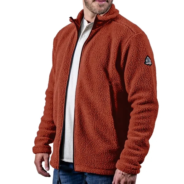 Sherpa fleece and ripstop jacket with oversize pockets and double zipper.... from ASI 61125 Hit Promotional Products / Hit®