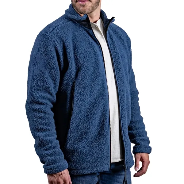 Sherpa fleece and ripstop jacket with oversize pockets and double zipper.... from ASI 61125 Hit Promotional Products / Hit®