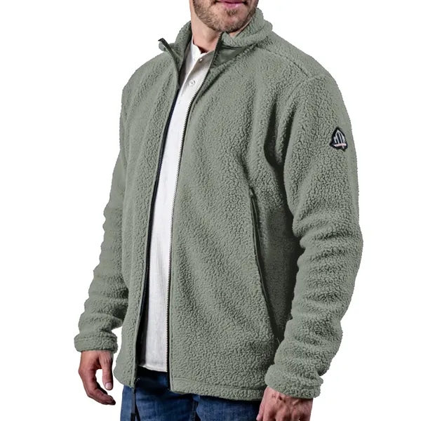 Sherpa fleece and ripstop jacket with oversize pockets and double zipper.... from ASI 61125 Hit Promotional Products / Hit®