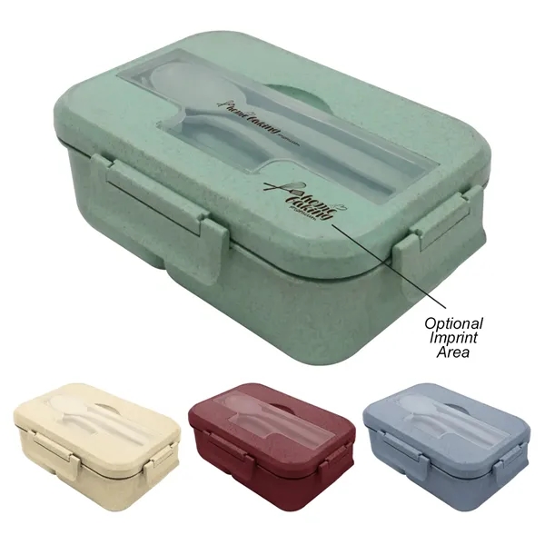 3" x 5.75" x 8.5" harvest Bento Box made from plant... from ASI 61125 Hit Promotional Products / Hit®