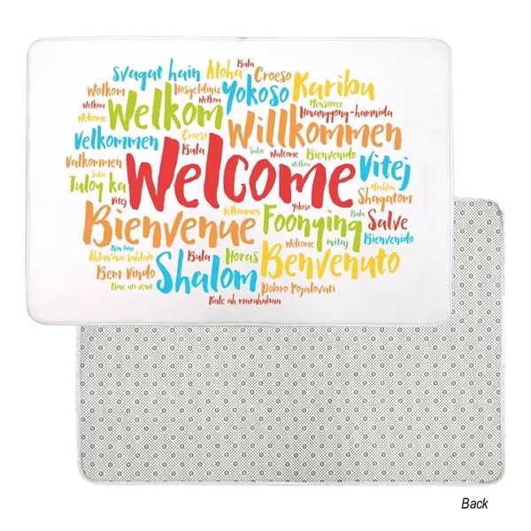 Large entryway floor mat made of flannel with non-skid PVC backing.... from ASI 61125 Hit Promotional Products / Hit®