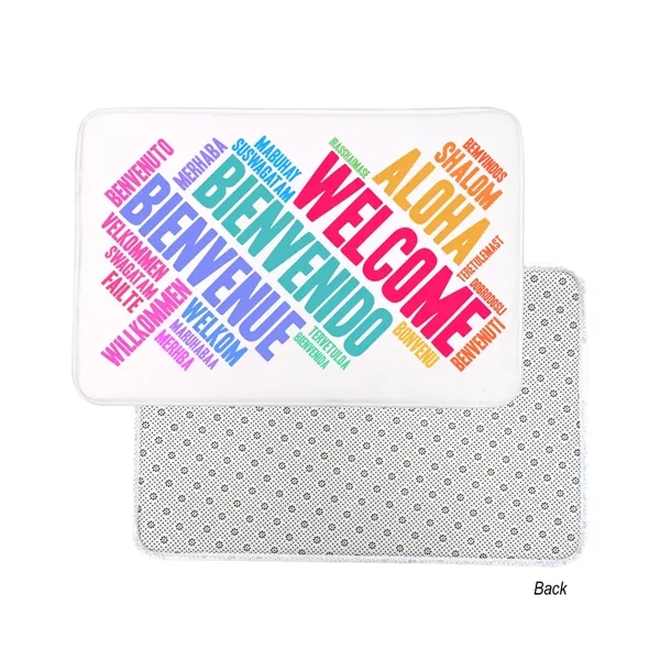 Small entryway floor mat made of flannel with non-skid PVC backing.... from ASI 61125 Hit Promotional Products / Hit®