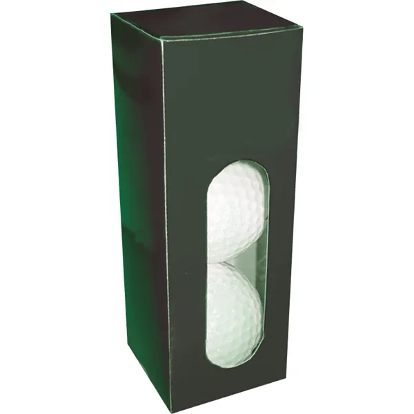 Laminated cardboard golf ball sleeves with viewing window and four-color imprint.... from ASI 61125 Hit Promotional Products / Hit®