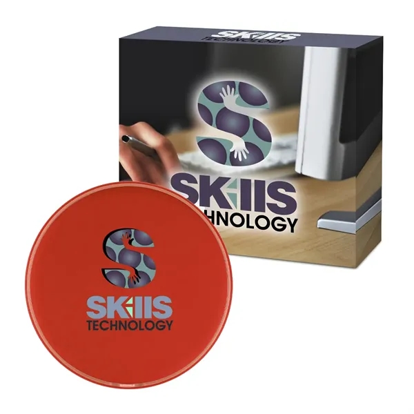 Wireless phone charging pad with a custom box for Qi enabled... from ASI 61125 Hit Promotional Products / Hit®