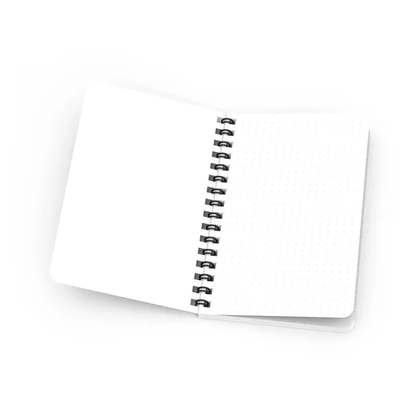 Side spiral notebook with 50 pages, metal coil binding and a... from ASI 61125 Hit Promotional Products / Hit®