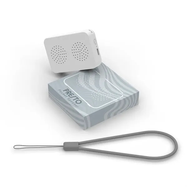 Wireless Bluetooth speaker with strap and USB-C cable for recharging.... from ASI 61125 Hit Promotional Products / Hit®