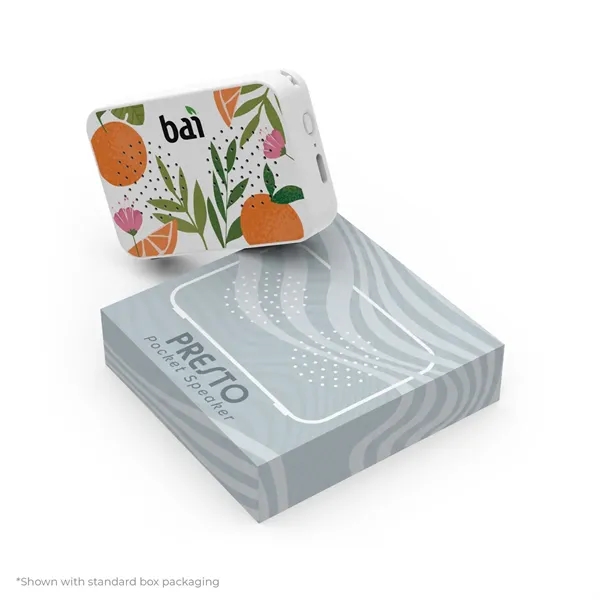 Wireless Bluetooth speaker with strap and USB-C cable for recharging.... from ASI 61125 Hit Promotional Products / Hit®