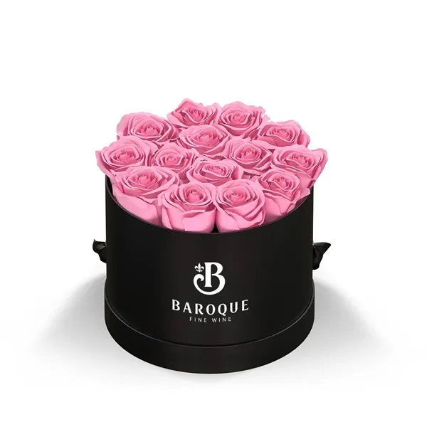 Arrangement of 13-15 exquisite roses in a box vase.... from ASI 61125 Hit Promotional Products / Hit®