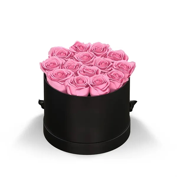 Arrangement of 13-15 exquisite roses in a box vase.... from ASI 61125 Hit Promotional Products / Hit®