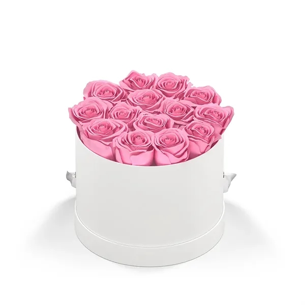 Arrangement of 13-15 exquisite roses in a box vase.... from ASI 61125 Hit Promotional Products / Hit®
