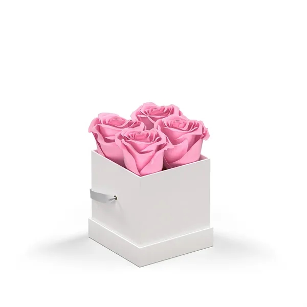 Arrangement of 4 roses set in a hat box.... from ASI 61125 Hit Promotional Products / Hit®