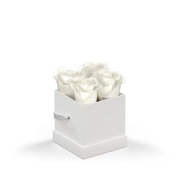 Arrangement of 4 roses set in a hat box.... from ASI 61125 Hit Promotional Products / Hit®