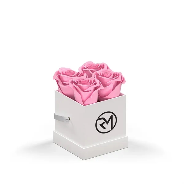 Arrangement of 4 roses set in a hat box.... from ASI 61125 Hit Promotional Products / Hit®