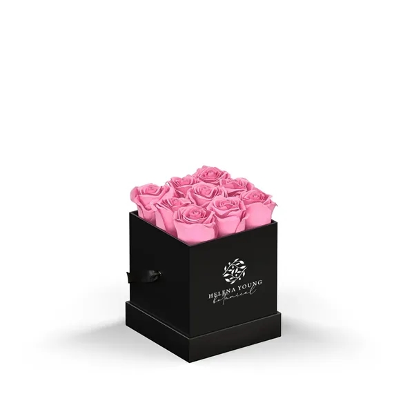 Arrangement of 9 roses in a square hat box.... from ASI 61125 Hit Promotional Products / Hit®