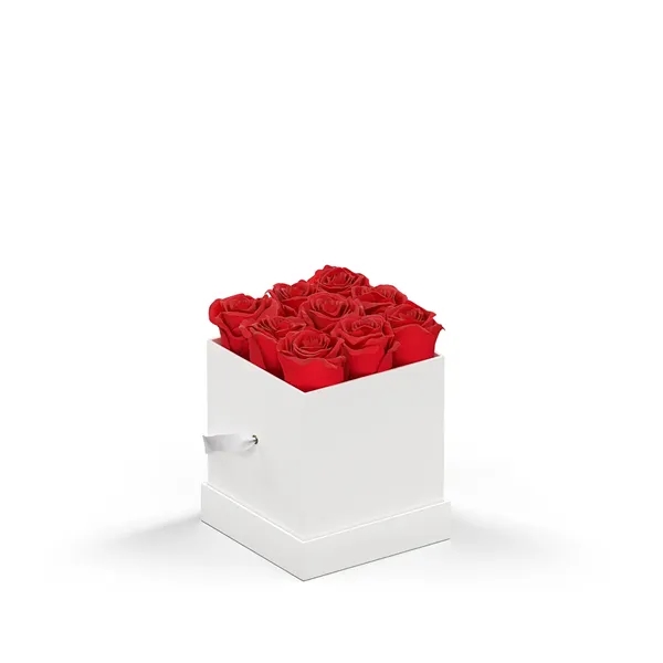 Arrangement of 9 roses in a square hat box.... from ASI 61125 Hit Promotional Products / Hit®