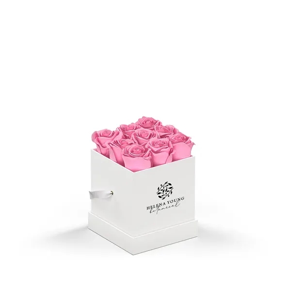 Arrangement of 9 roses in a square hat box.... from ASI 61125 Hit Promotional Products / Hit®